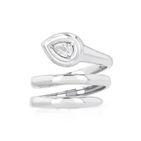 Pear Coil Ring