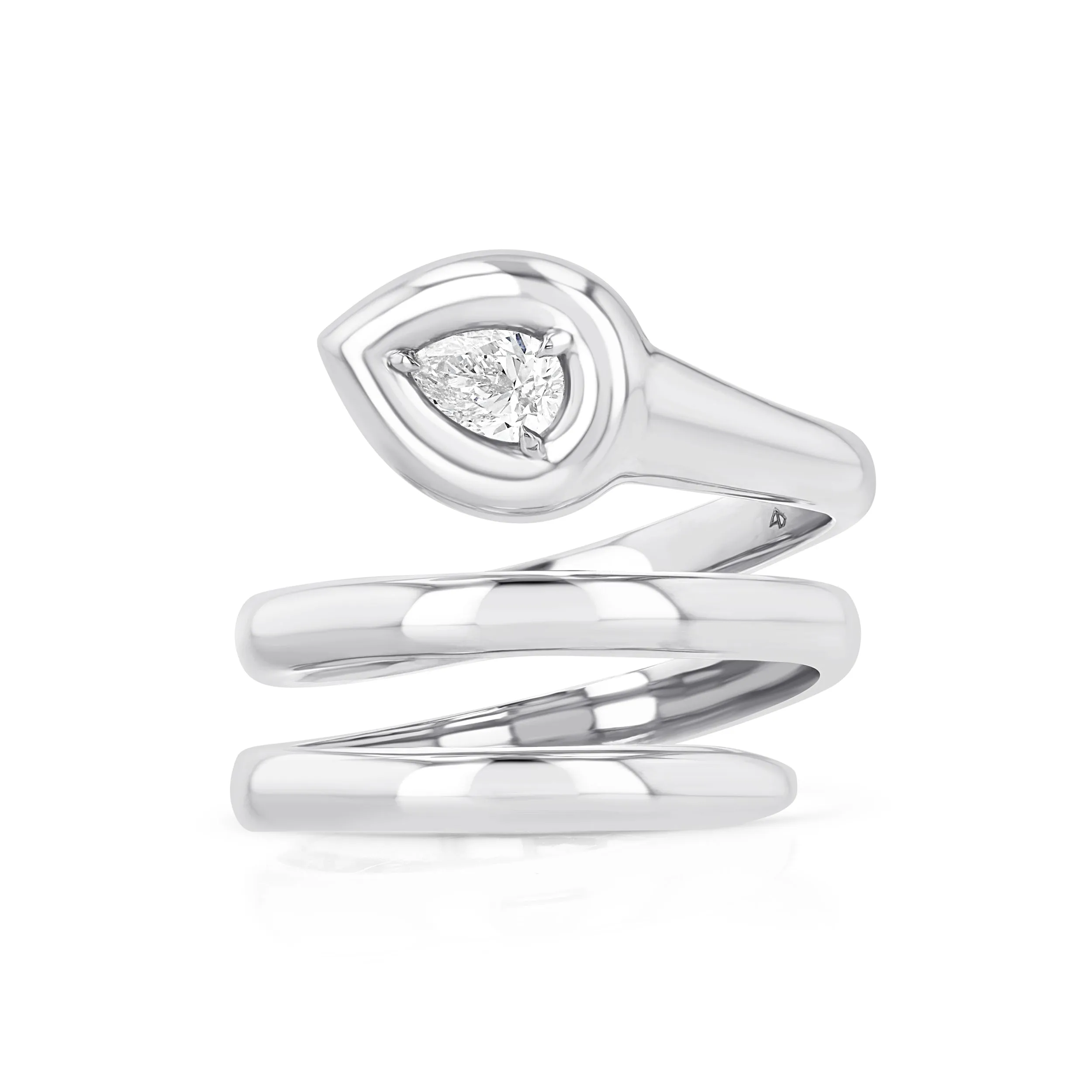 Pear Coil Ring