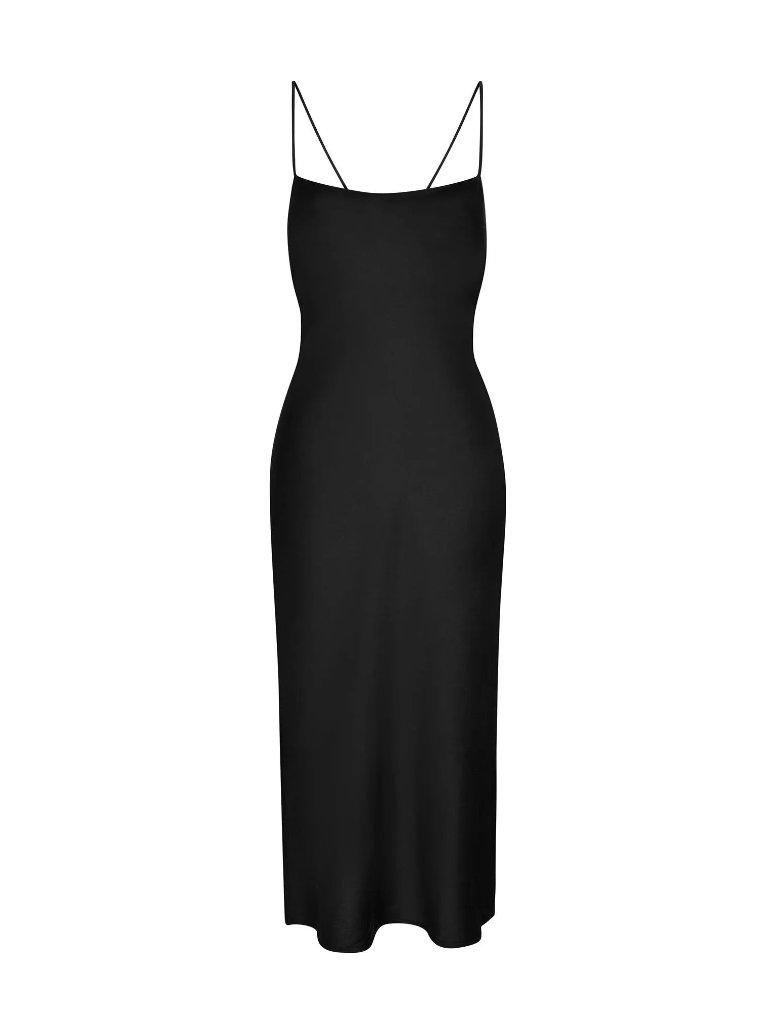 Riviera Midi Dress in Black