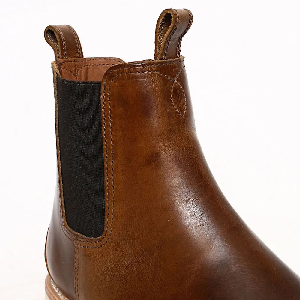 Rogue Territory Semi-Dress Chelsea Boots in Rich Brown - Final Sale