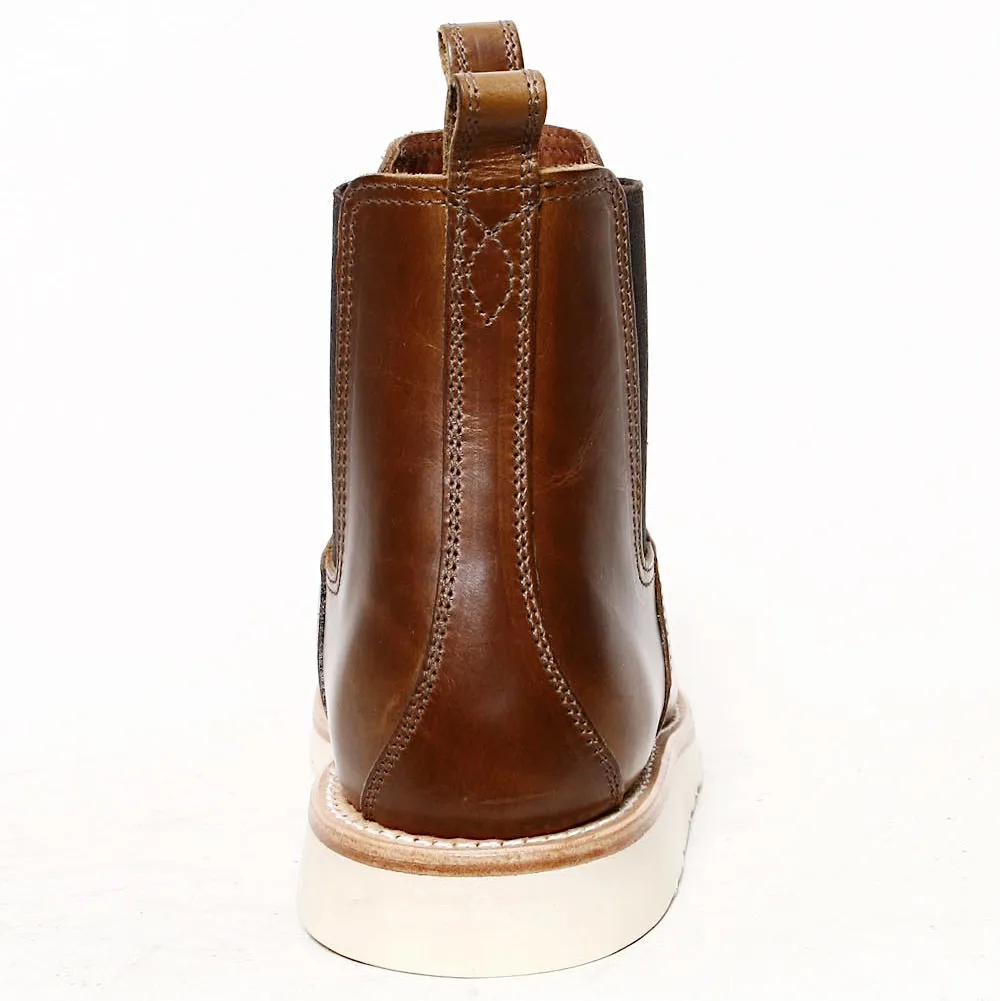 Rogue Territory Semi-Dress Chelsea Boots in Rich Brown - Final Sale