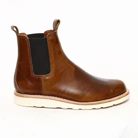 Rogue Territory Semi-Dress Chelsea Boots in Rich Brown - Final Sale