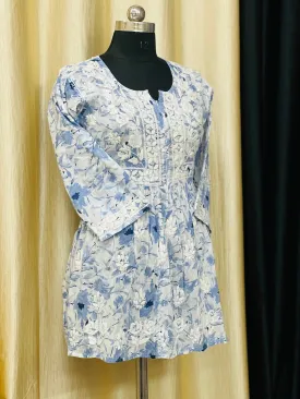 Short Chikankari Gowns