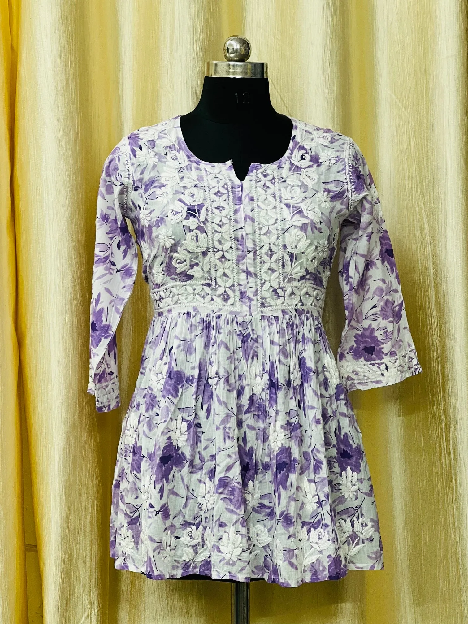 Short Chikankari Gowns