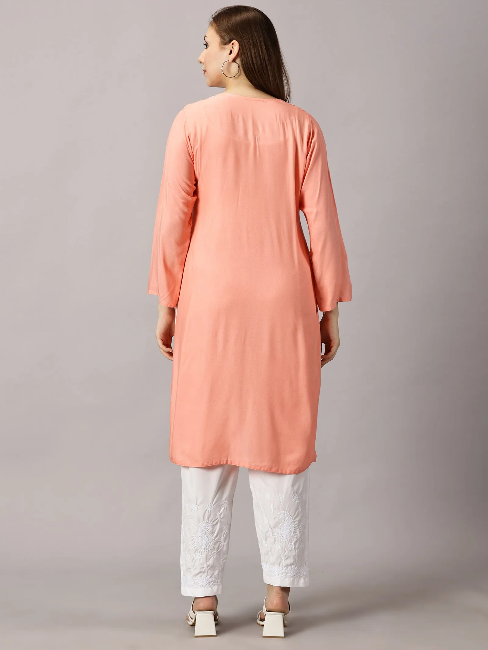 Soft rayon cotton kurti | Embroidered women’s kurti | Traditional ethnic wear