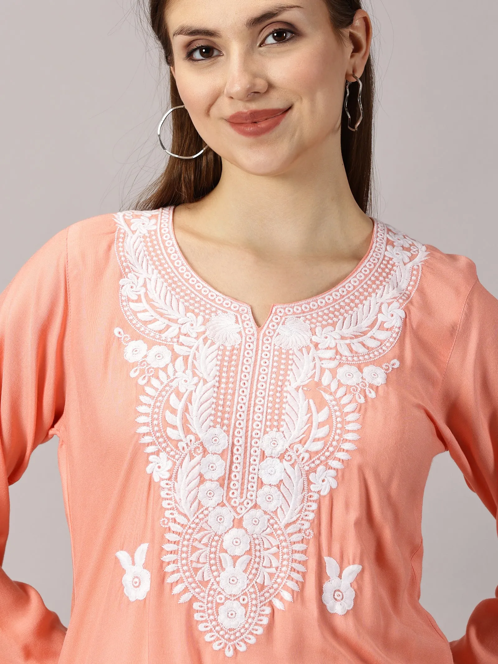 Soft rayon cotton kurti | Embroidered women’s kurti | Traditional ethnic wear