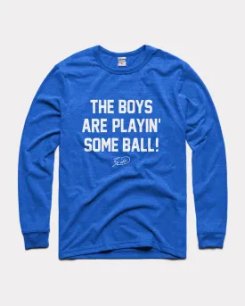 The Boys Are Playin' Ball Royal Long Sleeve