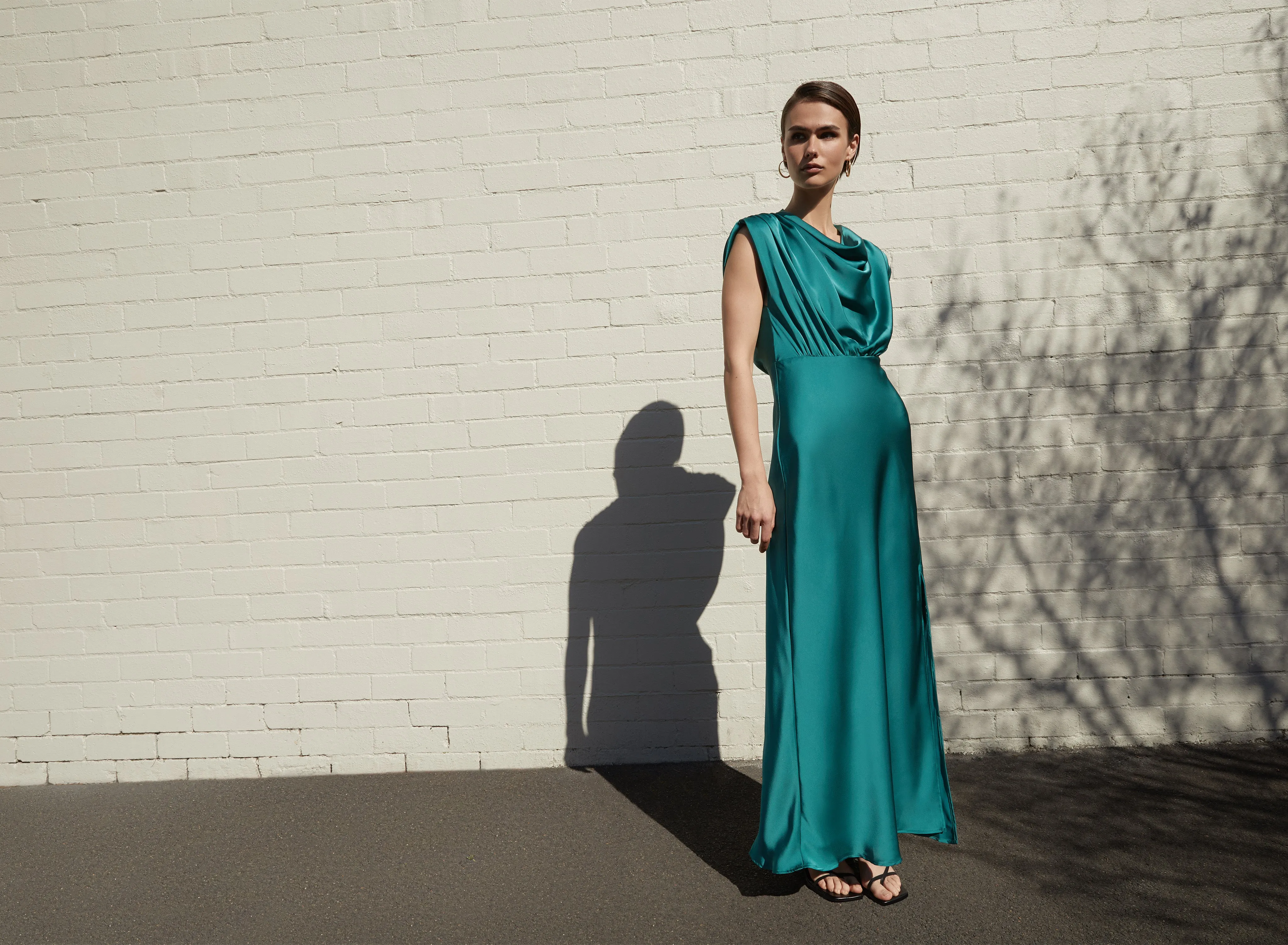 UTOPIA MIDI DRESS - JADE