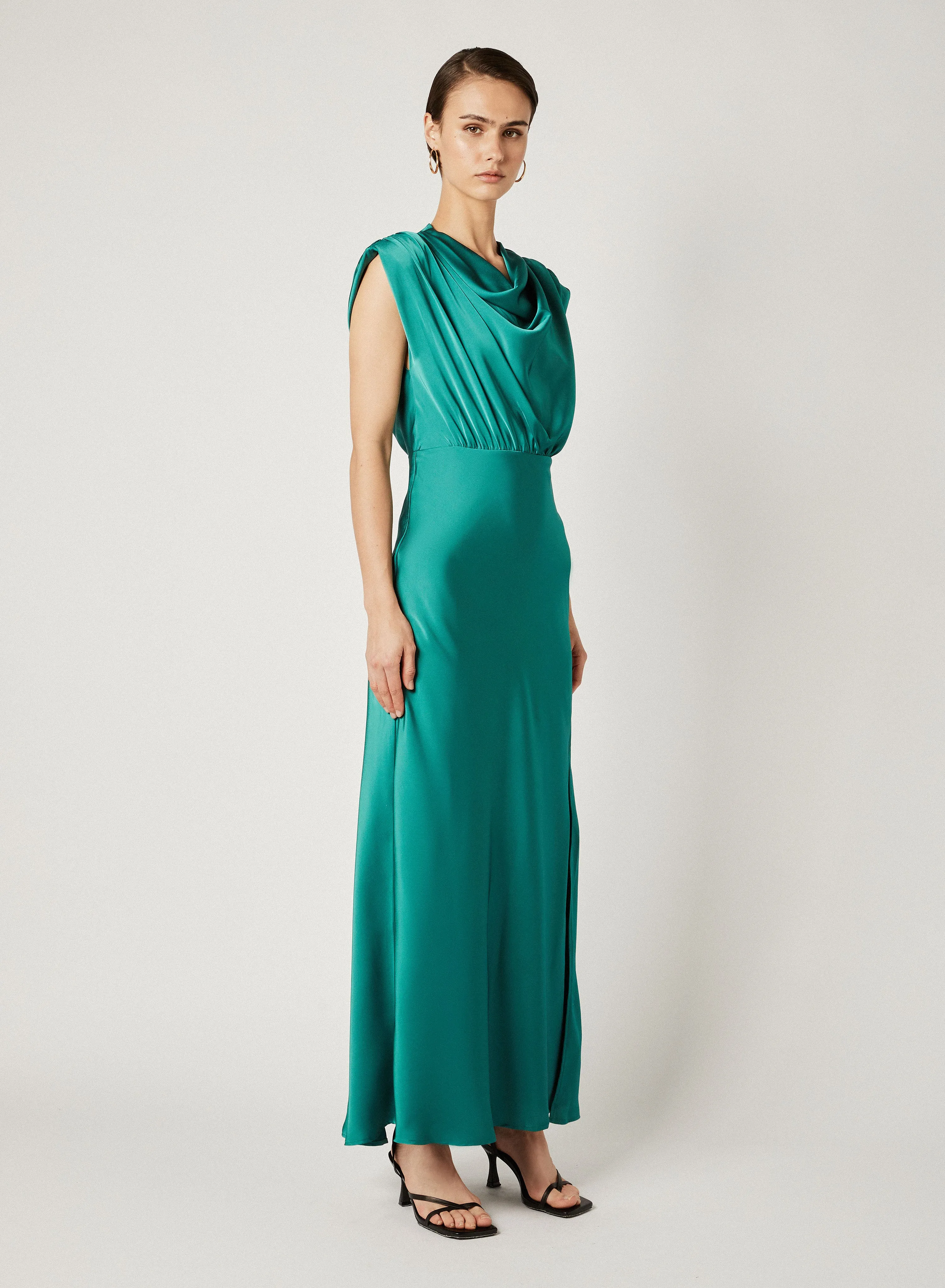 UTOPIA MIDI DRESS - JADE