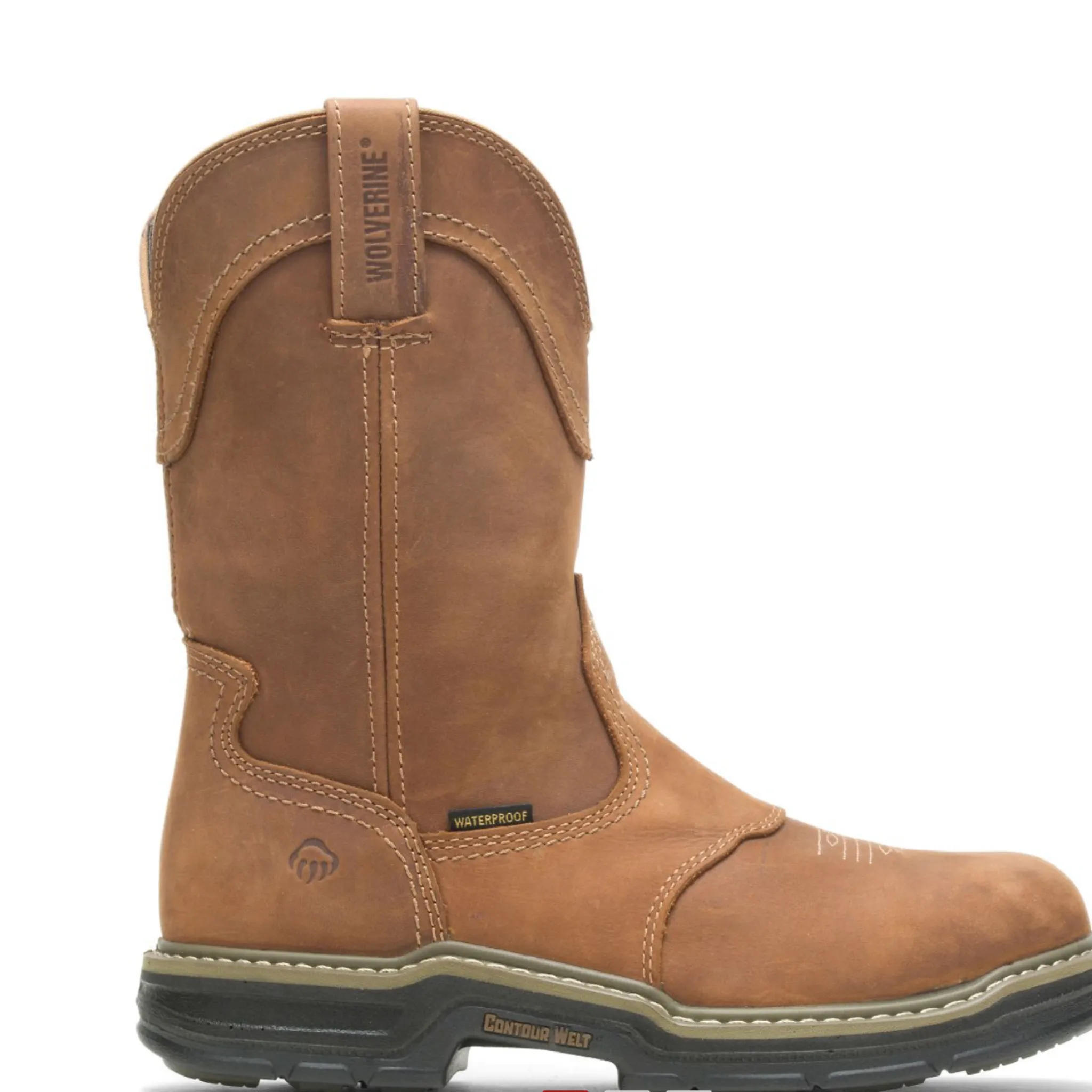 WOLVERINE MEN'S ANTHEM WESTERN WELLINGTON STEEL TOE WORK BOOT- W02287