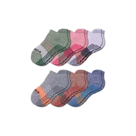 Youth Tri-Block Gripper Ankle Sock 6-Pack